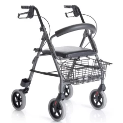 MORETTI ROLLATOR ALLUMINIO 4 RUOTE C/SEDILE DISPOSITIVO MEDICO CE RP520