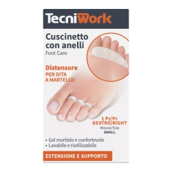 TECNIWORK CUSCINETTO PER DITA CON ANELLI SMALL DX 1pz DISPOSITIVO MEDICO CE
