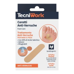 TECNIWORK CEROTTI ANTI VERRUCHE PER MANI E PIEDI DISPOSITIVO MEDICO CE