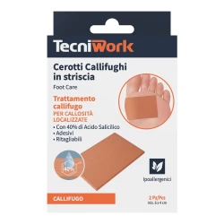 TECNIWORK CEROTTI CALLIFUGHI IN STRISCIA 6*4CM DISPOSITIVO MEDICO CE